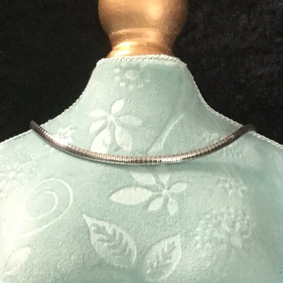 MILOR Sterling Silver 925 Omega Necklace Chain Choker 16 in 20g - Picture 1 of 9